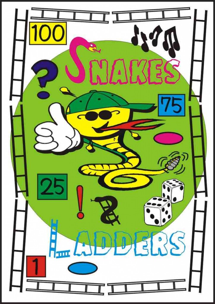 A board snakes & ladders party